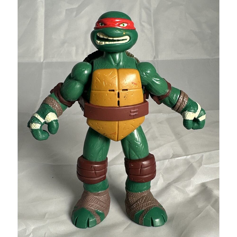 TEENAGE MUTANT NINJA TURTLES TMNT 2012 VIACOM TALKING RAPH RAPHAEL FIGURE 6" HTF